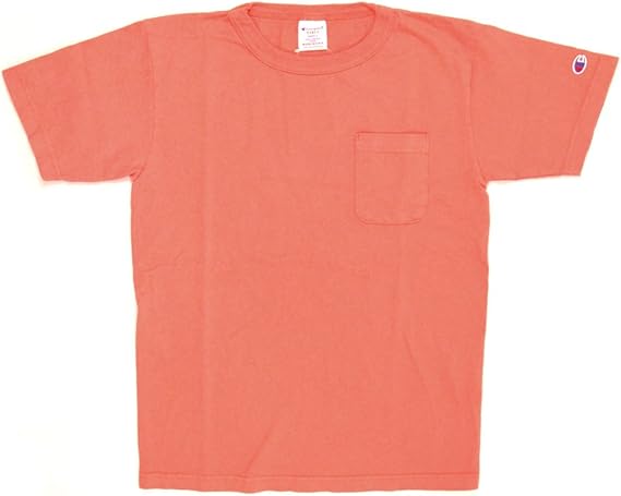 Amazon チャンピオン T1011 Us ポケット付きtシャツ Made In Usa C5 K304 メンズ ローズ 日本 S 日本サイズs相当 Tシャツ カットソー 通販