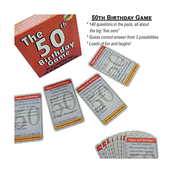 50th-Birthday-The-Game-amusing-gift-idea-or-fun-party-ice-breaker-especially-for-people-turning-fifty 50th Birthday The Game - amusing gift idea or fun party ice breaker, especially for people turning fifty.