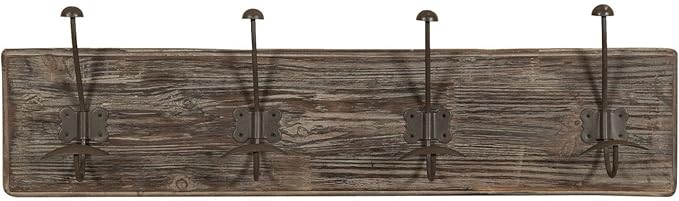 title=Biscottini Attaccapanni in Legno a 4 Ganci da Parete