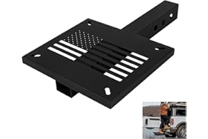 VANROUG Heavy-Duty Hitch Mount Vise Plate, Universal Hitch Winch Mount, 2" Receiver, Fits ATV, UTV, SUV, Pickup Trucks, Matte