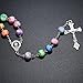 TALISMAN4U Catholic Rosary Necklace Colorful Polymer Beads Virgin Mary Centerpiece Jesus Crucifix Holy Land Gift