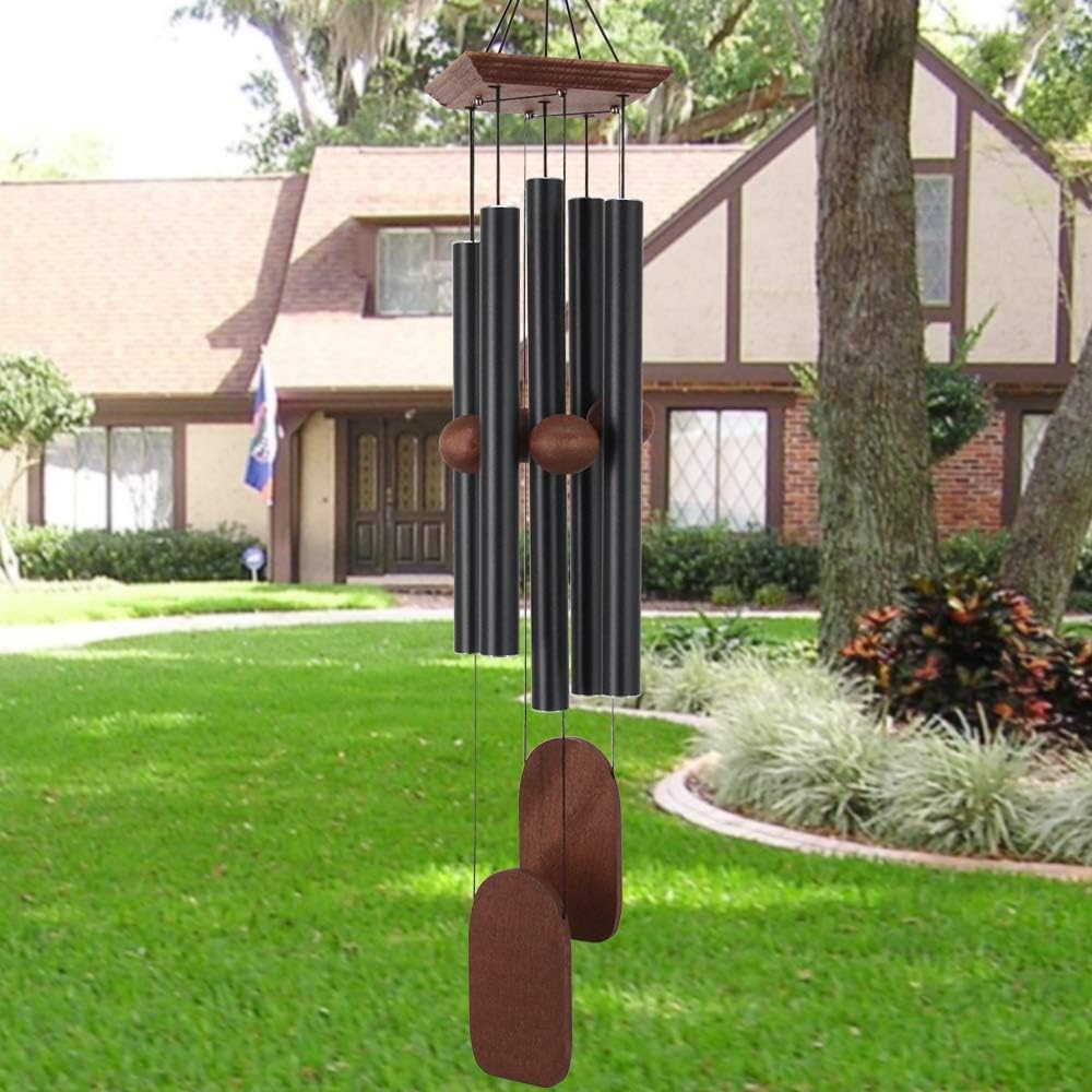 ASTARIN Wind Chimes Outdoor Large Deep Tone, Memorial Wind Chimes Outdoor, Gifts for Housewarming/Mother Day/Christmas, Outdoor Decor for Patio, Garden, Yard, Home (36 Inch Black Wind Chime) : Garden & Outdoor