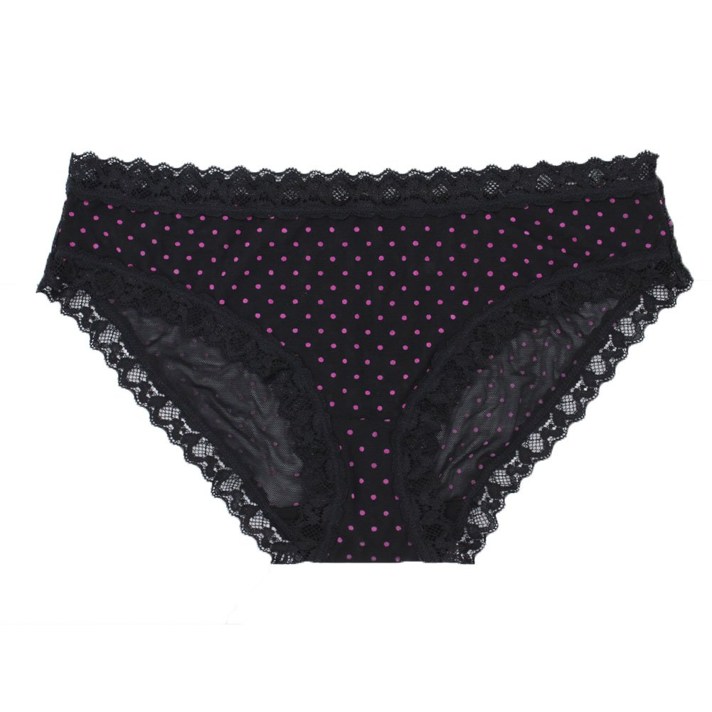 LOVEYOUSEXY Women Underwear Lace Soft Cotton Panties Lingerie Hipster Underwear 5 Pack Colors(XL)