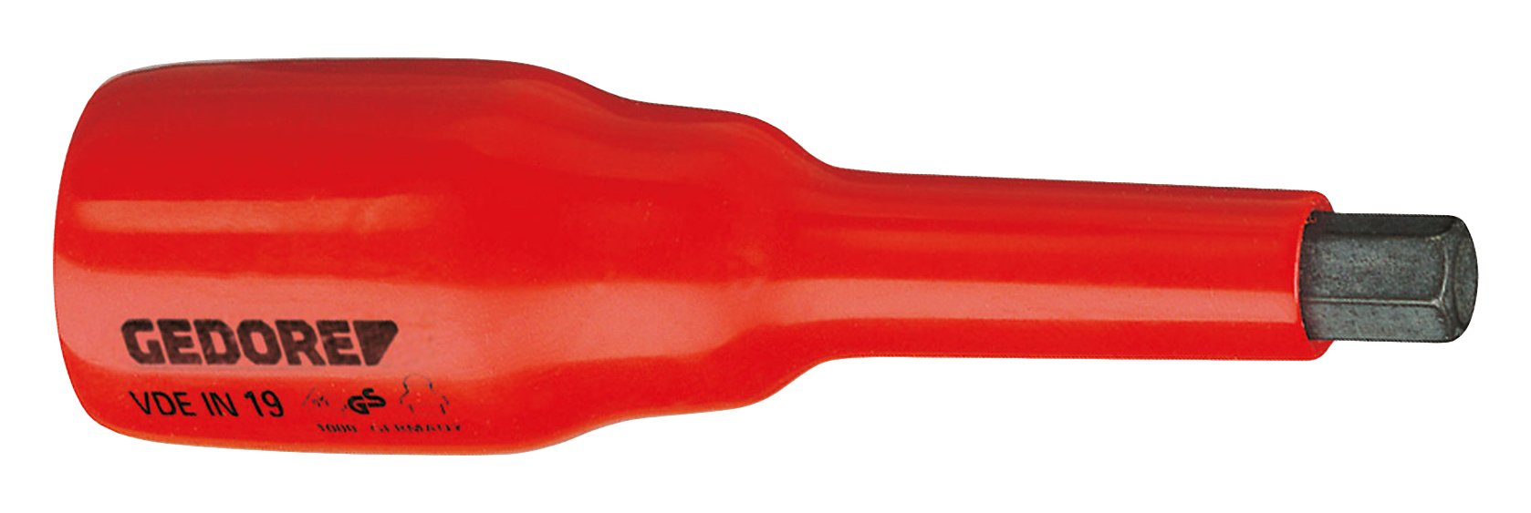 Gedore Screwdriver VDE Socket 1/2 ", Hexagonal Cable 8 mm – VDE in 19 8