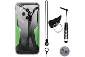 HsinchuTien Simplicity - TPU Silicone Cover Ring Stand Case for Blackview Fort 1 6.56 inch Pouch Skin Pen Lanyard