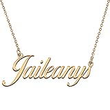 HUAN XUN Customized Custom Simple Any Name Necklace
