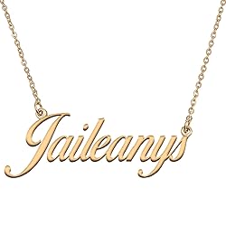 HUAN XUN Customized Custom Simple Any Name Necklace