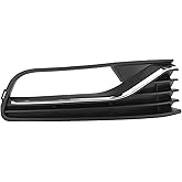 Hihaha No.6C0854662B Fog Light Grill for Volkswagen 6R 2014-2017 Front Right Front Lower Bumper Fog Light Cover Inserts ABS 1 Pc Black Silver Tone