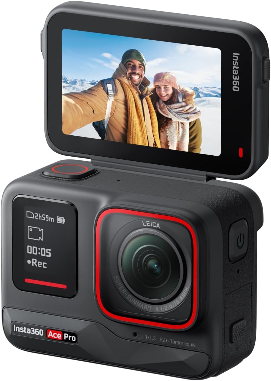 Insta360 Ace Pro Action Camera Waterproof Leica 4K120fps 1/1.3" Sensor AI