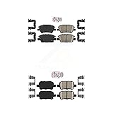 AmeriBRAKES Front Rear Ceramic Disc Brake Pads Kit