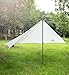 Topnaca 4-Section Folding Galvanized Iron Tent Tarp Poles with 300cm for Canopy Awning Tent Tarp, Adjustable Thickness High Hardness Durable Tent Rods (Galvanized Iron Pole)