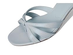 Steve Madden Women's Cary Heeled Sandal, Light Blue