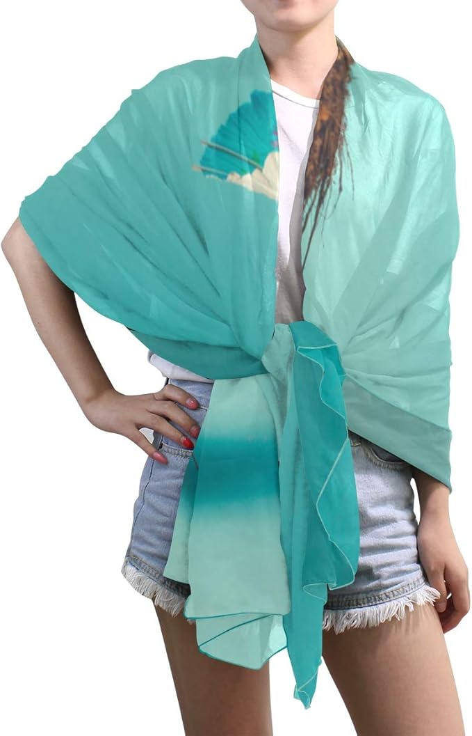 Lightweight Travel Scarf Half Ripe Coconut Lightweight Scarf Women