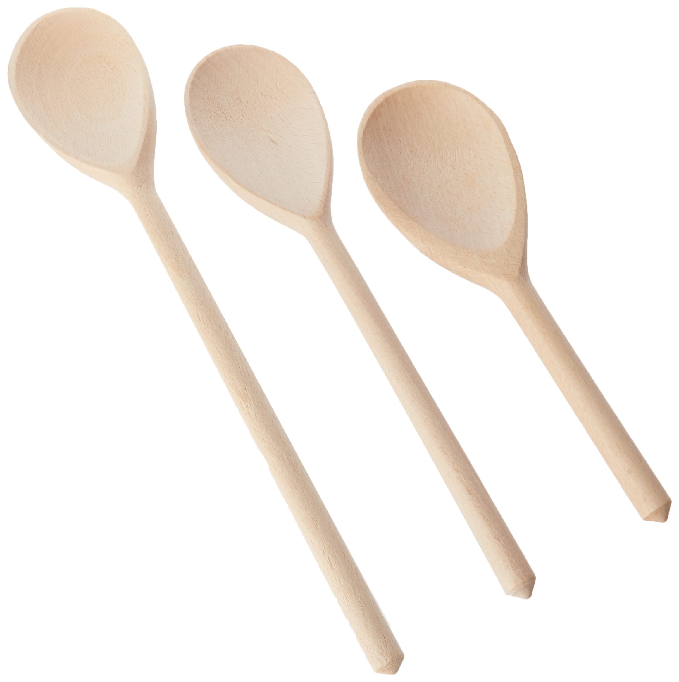 Tala Wooden Spoon Set of 3, Cooking and Baking Need and Perfect for use with Non-Stick Bakeware