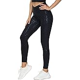 THE GYM PEOPLE Womens' V Cross Waist Yoga Leggings with High Waisted Tummy Control