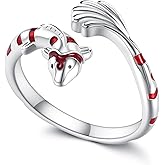 YAFEINI Koi Fish Ring 925 Sterling Silver Adjustable Open Ring Koi Jewelry Fish Gifts for Women