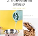YUDANSI 860ml Pink Dog Bowls 2 Pack Stainless Steel Food Water Non-Slip Base view 5
