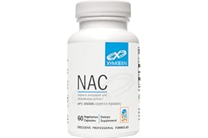 XYMOGEN NAC N-Acetyl-Cysteine 600mg - Cardiovascular, Antioxidant, Liver Detox + Immune Support Supplement - Supports Glutathione Synthesis - Non-GMO NAC Supplement (60 Capsules)