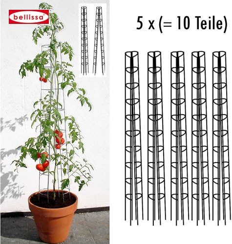 Bellissa 10001 - Guía para tomateras (5 unidades, altura: 120 cm ...