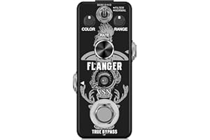 VSN Guitar Flanger Pedal for Analog Flanger Effect Pedals Classic Metallic Flanger Sounds Effect As Ture Tone 2 Modes Best Re