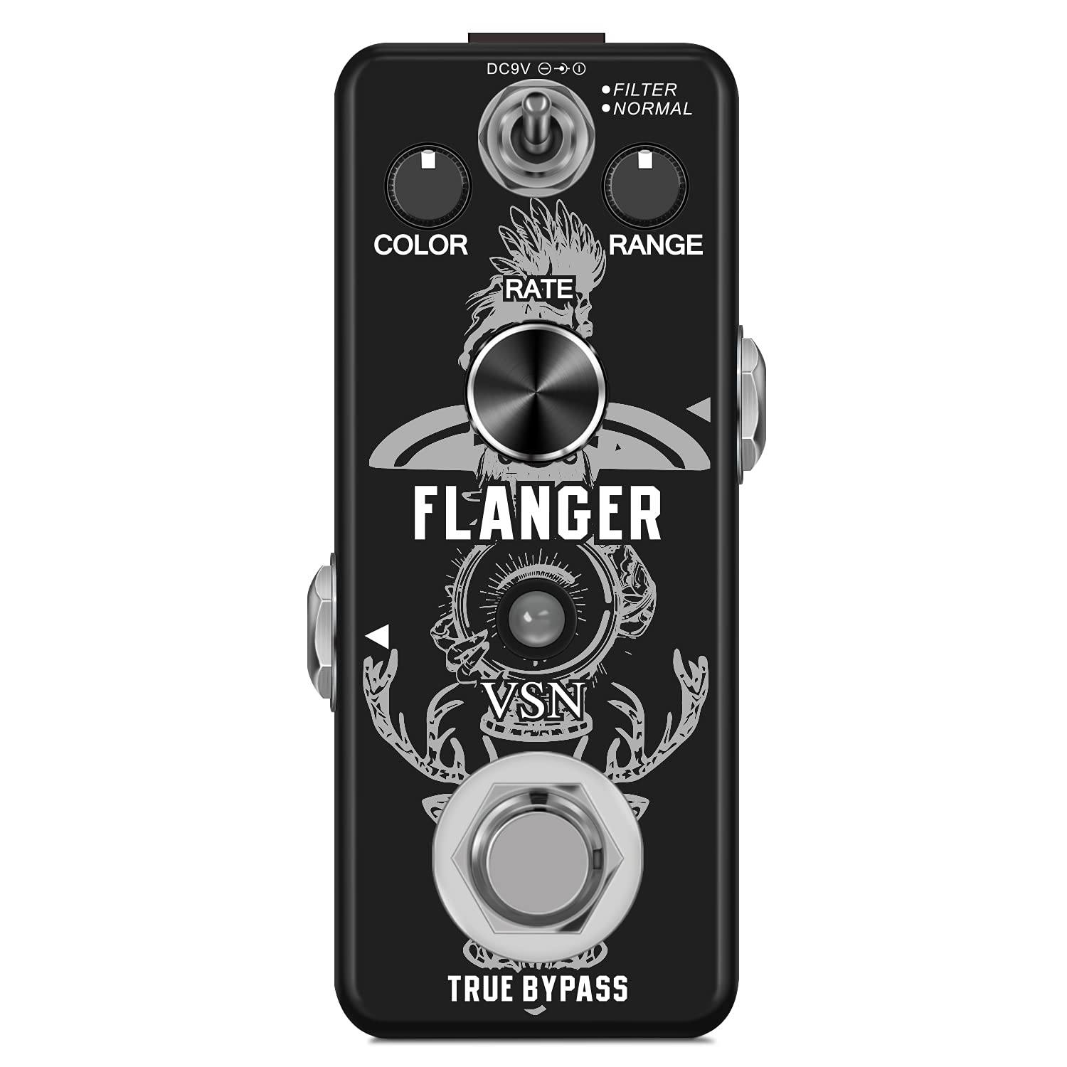 VSN Guitar Flanger Pedal - Classic Metallic Flanger