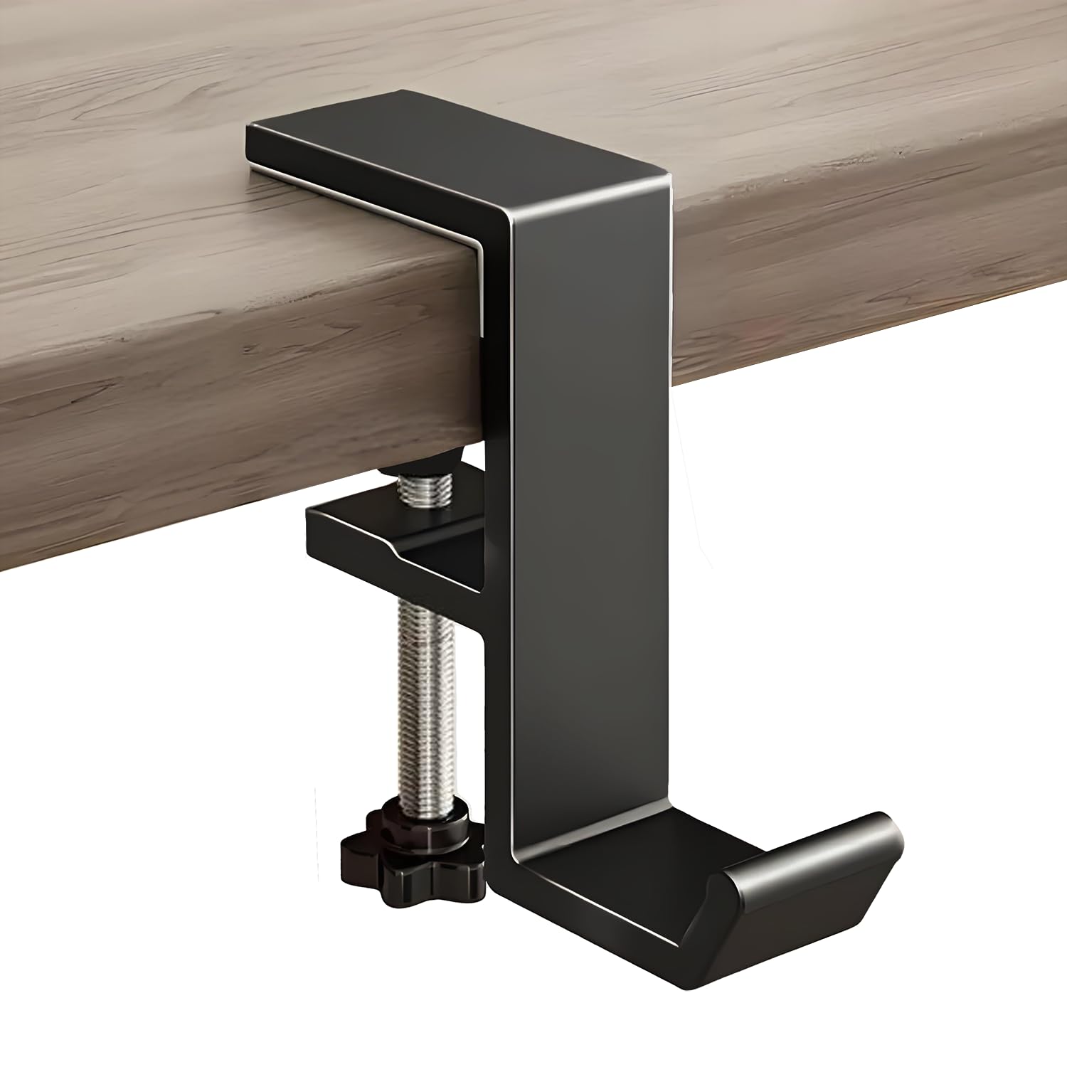 Photo 1 of Headphone Stand Hanger Holder, Under Desk Aluminum Alloy Headset Stand with Fit for Gaming PC Accessories,Under Desk Clamp Hook Mount Suitable for Xbox/PS4 Controller, Office, Computer Desk (Black)