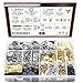 DYWISHKEY Picture Hanging Kit, 815 PCS Heavy Duty Assorted Picture Hangers Hooks Nails and Screws, Picture Hangers Assortment Kit for Wall Mounting