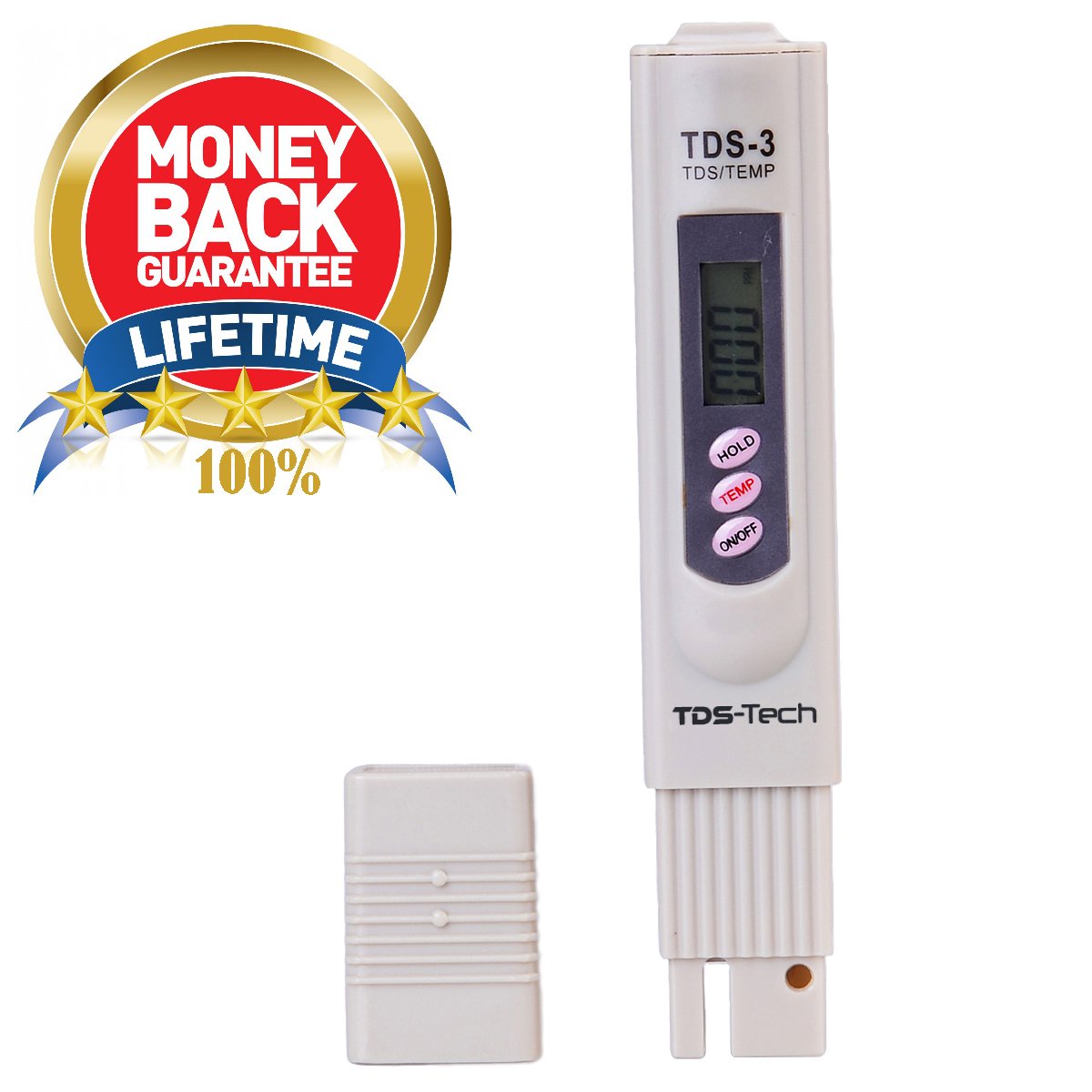TDS Meter for Best Water Quality by TDSTech Measure Range 09990ppm, 1