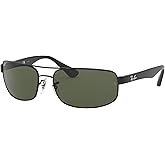 Ray-Ban mens Rb3445 Rectangular Sunglasses
