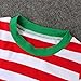MIOIM Baby Kid Boys Girls 2pcs Christmas Xmas Striped Nightwear Pajamas Set Sleepwear