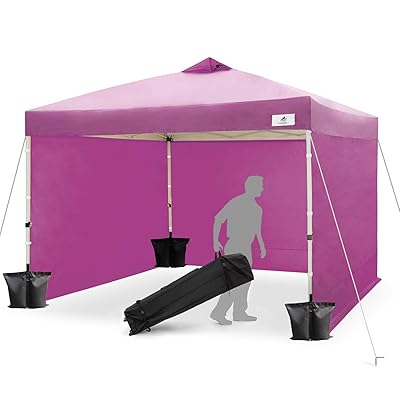 Portable Purple Canopy Tent with Walls and Carry Bag Oman Ubuy