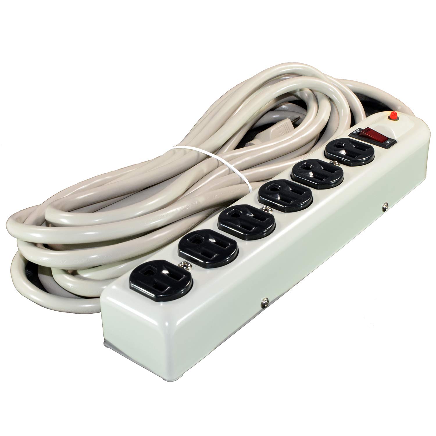 Weltron Heavy Duty Metal Surge Protector 20 FT. (WSP600F20