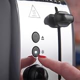 Russell Hobbs 2 Slice Toaster Long Slots 6 Browning Defrost Reheat Cancel view 3