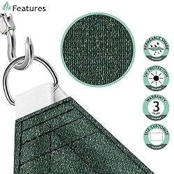 SunnyRoyal 8'x9'x12' Heavy Duty Sun Shade Sail