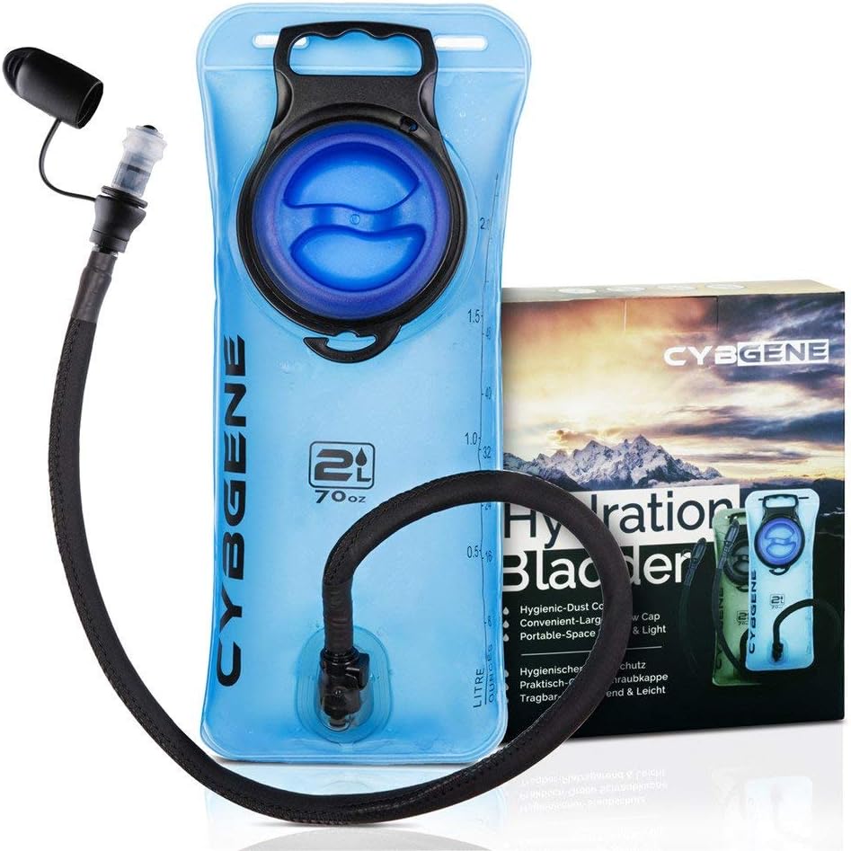Cybgene Hydration Bladder 2L, BPA Free Water Bladder for Backpack, with