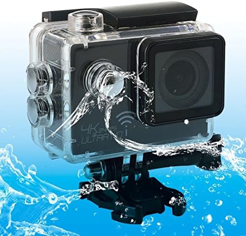 Sports Cameras, SJ8000 WiFi Novatek 96660 Ultra HD 4K 2.0 inch LCD Sports Camcorder with Waterproof Case, 170 Degrees Wide Angle Lens, 30m Waterproof ( Color : Black )