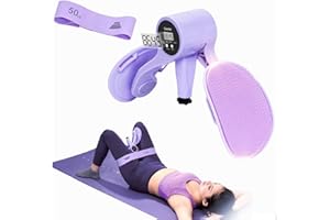 ZADBP Thigh Master [2026 Upgraded], 12-80LB Thigh Master Thigh Exerciser, LED Pelvic Floor Exercise Devices, 360° Inner Thigh Exerciser, Thigh Hip Trainer Kegel Excerciser with 50LB Resistance Band