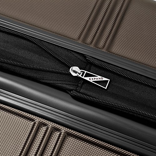 LONDON FOG Kingsbury Expandable Hardside Spinner Luggage, Titanium, 3