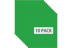 FUNKAKA Fruit Green HTV Heat Transfer Vinyl Sheets, 12" x 10" Glossy Fruit Green Iron on Vinyl for T-Shirt, 10 Sheets Sticky HTV Vinyl for All Cutter Machines Easy to Cut & Weed for Heat Vinyl Design