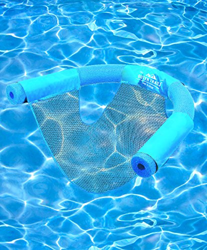 Outer Trails Sling Mesh Chair For Pool Noodles- 2 Pack- Light Blue