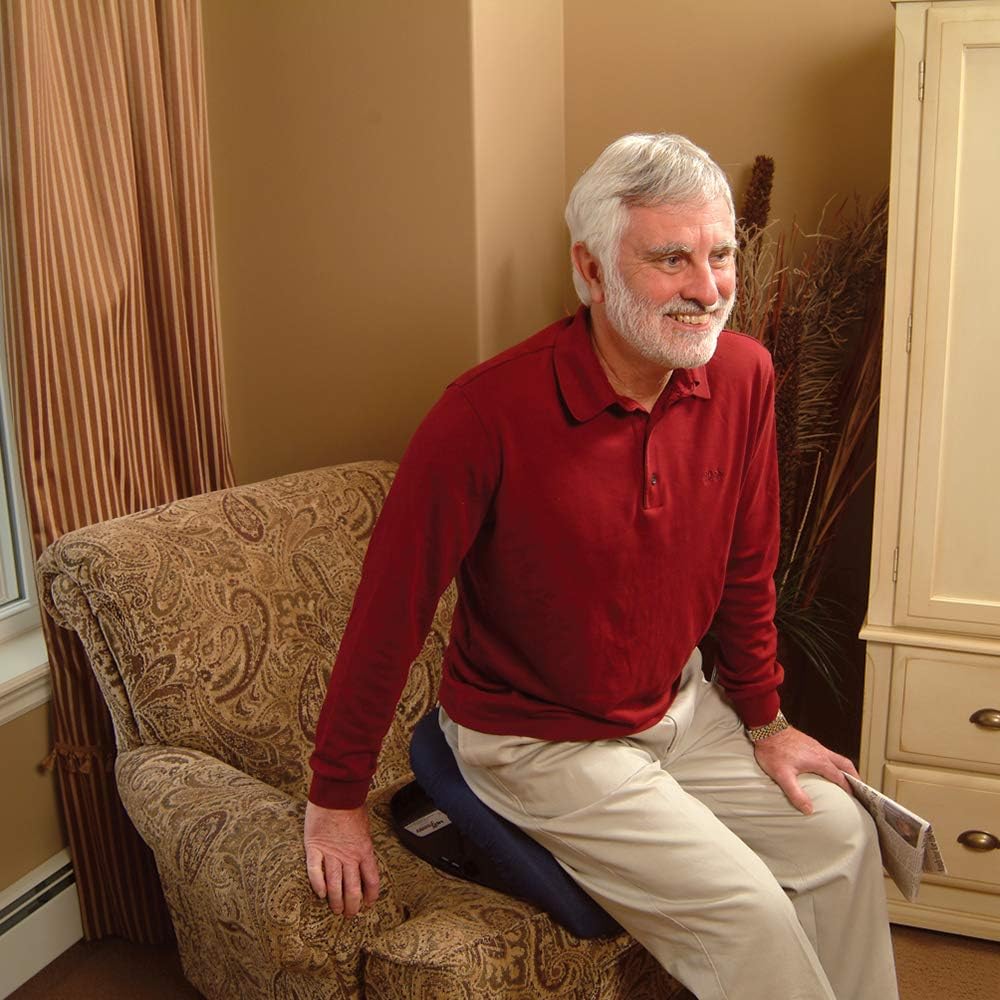 Carex Upeasy Seat Assist - Chair Lift And Sofa Stand Assist - Portable Lifting Seat With Support Up to 200 Pounds, Provides 70% Assistance: Health & Personal Care