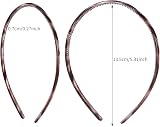 Fuyamp 6 Packs Plastic Headbands With Teeth Alice Band Hair Accessories 8mm view 2