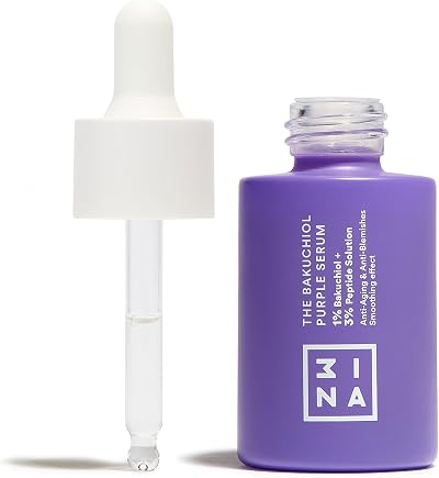 3INA The Purple Bakuchiol Serum 1% Bakuchiol 3% Peptide Vegan Cruelty Free