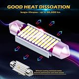 KATUR Festoon LED Bulbs 41mm 42mm 6000K Canbus Error Free 4pcs White view 2