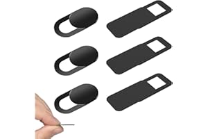 Webcam Cover Slide, Ultra Thin Camera Blocker for Laptop, Pc, Computer, Phone, Tablet, Protect Your Privacy (Pack 6)