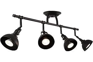 Kira Home Broadway 30" Industrial 4-Light Directional Track Lighting, Vintage Wall/Ceiling Light + Adjustable Heads, Oil Rubbed Bronze Finish