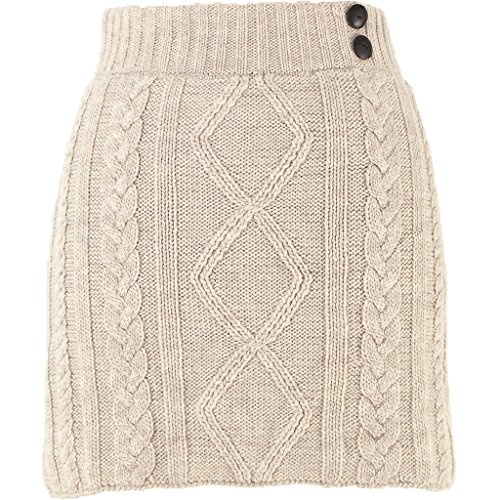 Laundromat Women's Grace Skirt, Oatmeal, Large at Amazon