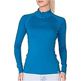 MERIWOOL Womens Base Layer 100% Merino Wool Midweight 250g Half Zip Sweater for Women
