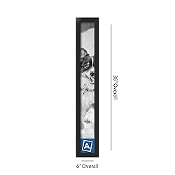 ArtToFrames 4x34 Inch Black Picture Frame, This