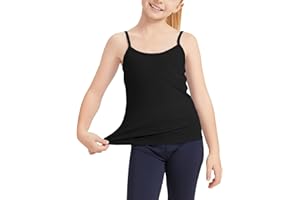 Dreammonkey Girl’s Full Sleeveless Camisole Tank Tops Kids Comfort Breathable Dance Tank Tops(Ages 2T-14Years)